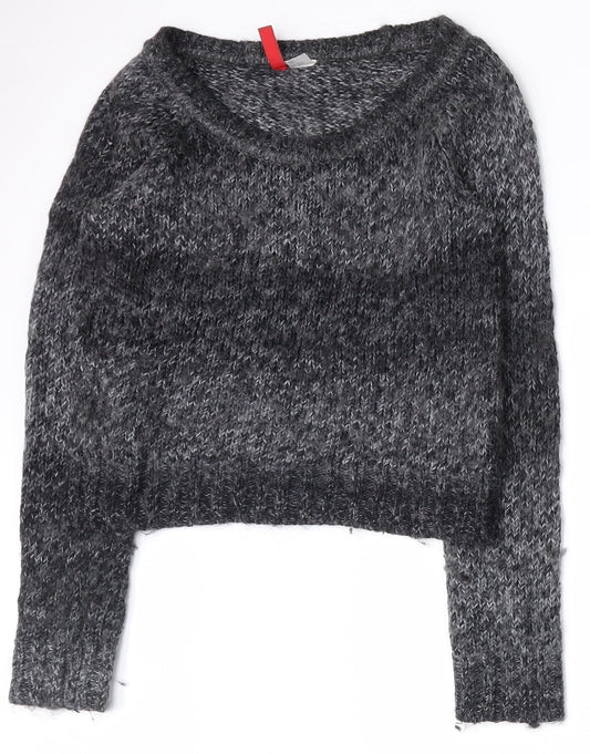 Womens UK Size 8 H&M Grey Pullover Jumper