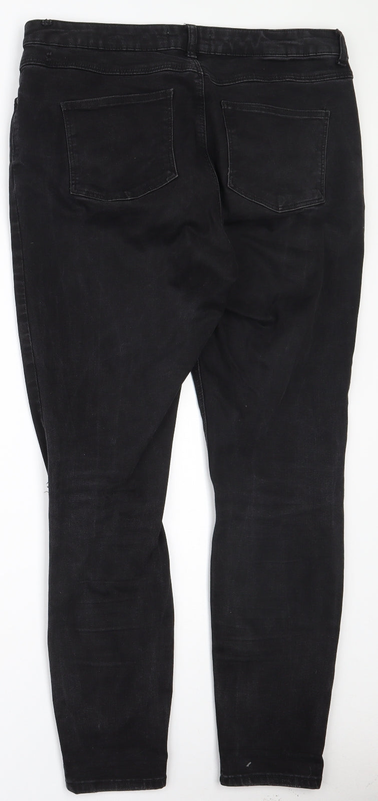 Womens UK Size 34 in Preworn Regular Fit Skinny Black Jeans