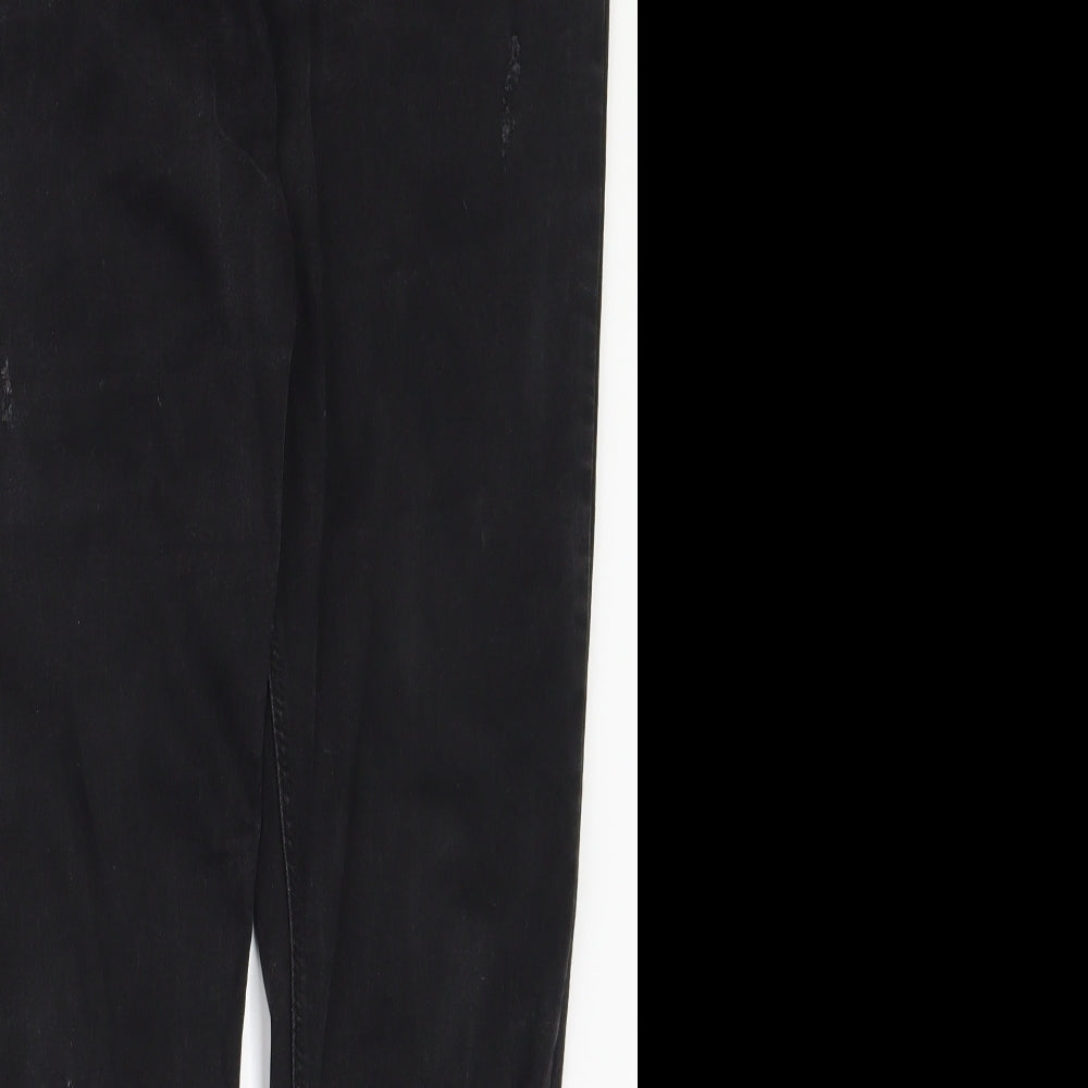 Womens UK Size 34 in Preworn Regular Fit Skinny Black Jeans