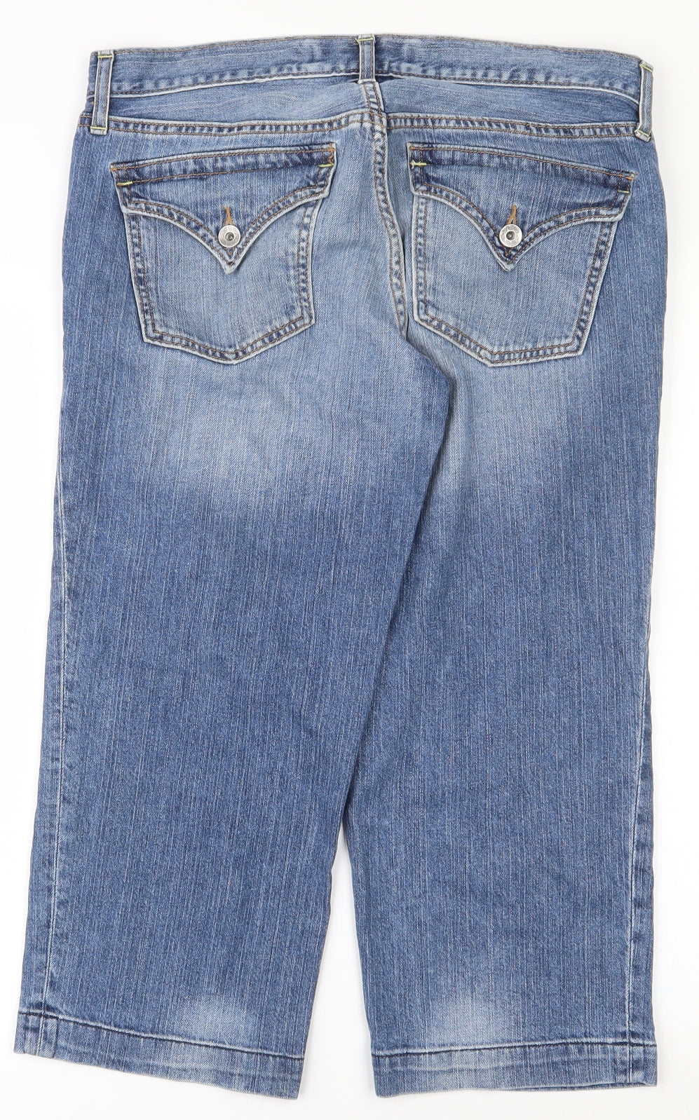 Gap Womens Blue  Cotton Straight Jeans Size 6 L20.5 in Regular Zip