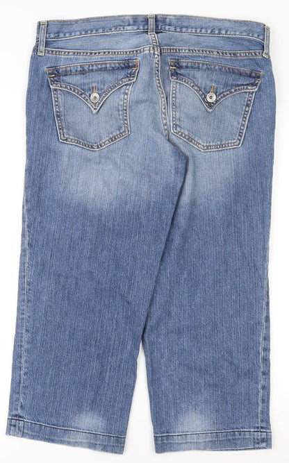 Gap Womens Blue  Cotton Straight Jeans Size 6 L20.5 in Regular Zip