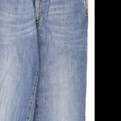 Gap Womens Blue  Cotton Straight Jeans Size 6 L20.5 in Regular Zip