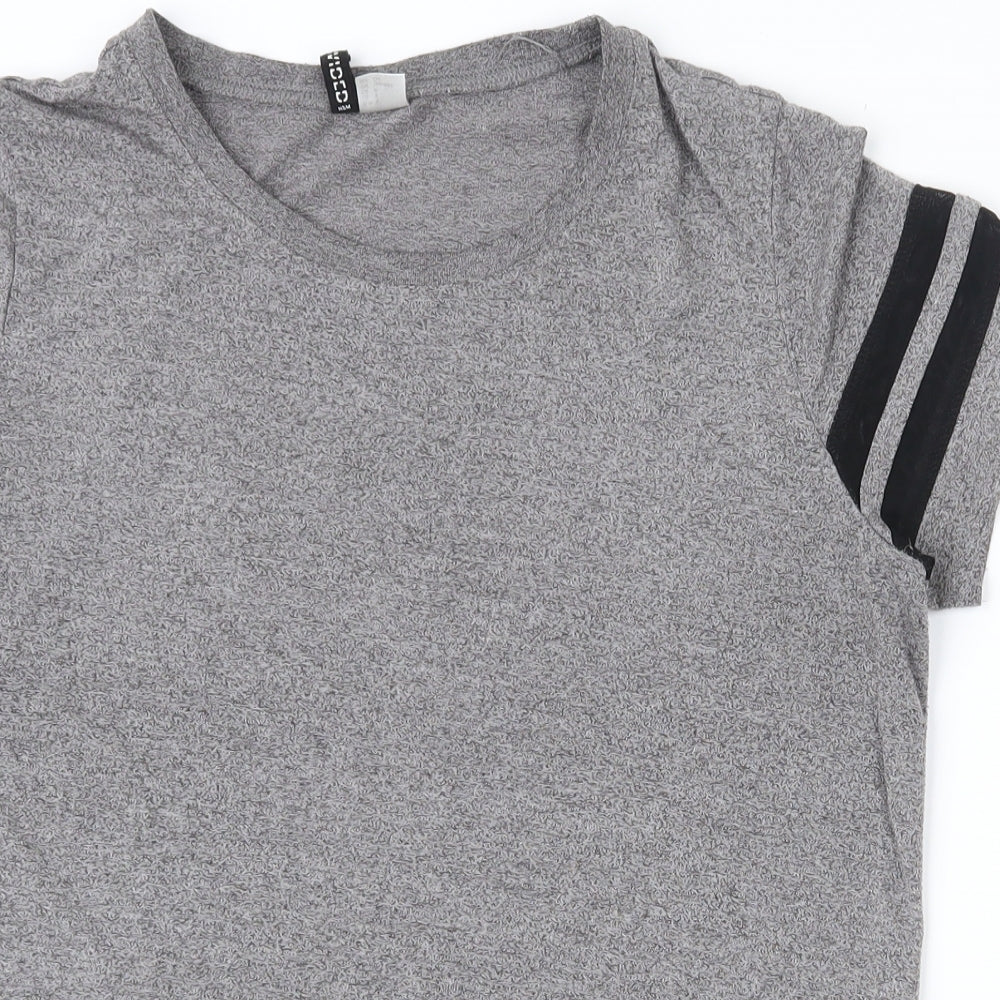 Womens UK Size S H&M Grey Basic T-Shirt