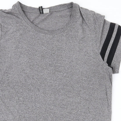 Womens UK Size S H&M Grey Basic T-Shirt