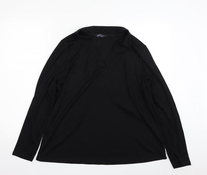 Womens UK Size 18 Marks and Spencer Black Pullover Sweatshirt