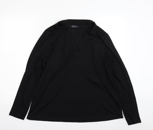 Womens UK Size 18 Marks and Spencer Black Pullover Sweatshirt