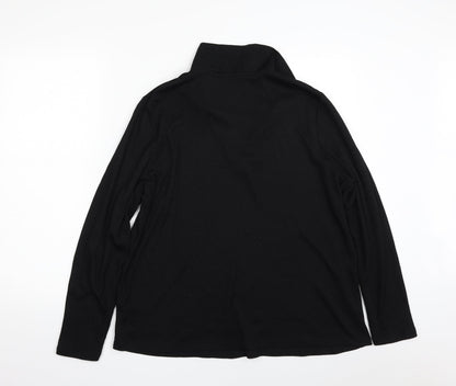 Womens UK Size 18 Marks and Spencer Black Pullover Sweatshirt