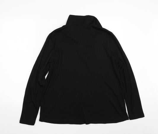Womens UK Size 18 Marks and Spencer Black Pullover Sweatshirt