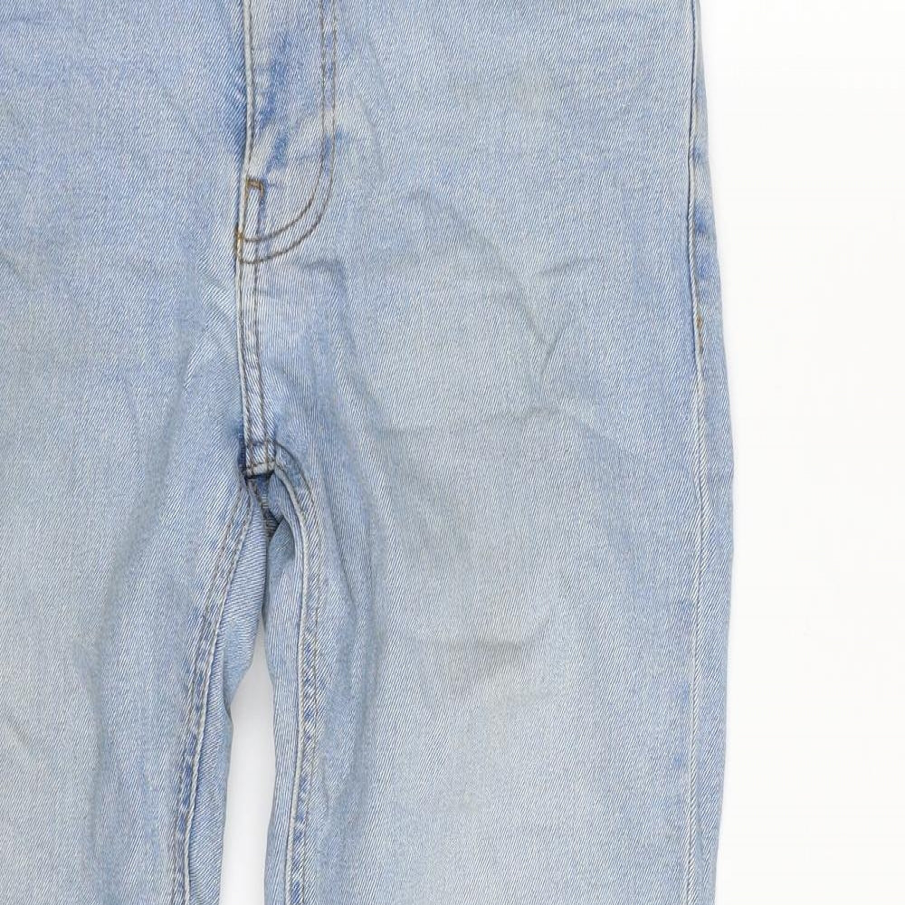 ASOS Womens Blue  100% Cotton Tapered Jeans Size 28 in L30 in Slim Zip