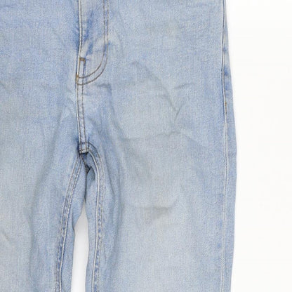 ASOS Womens Blue  100% Cotton Tapered Jeans Size 28 in L30 in Slim Zip