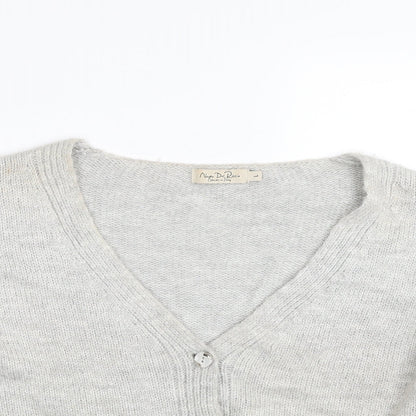 Womens UK Size L Nada del Riccio Grey Cardigan Jumper