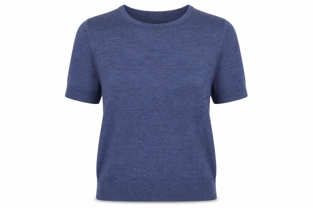 Womens UK Size 8 Marks and Spencer Blue Pullover Jumper