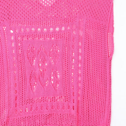 Womens UK Size S NEXT Pink Vest Jumper