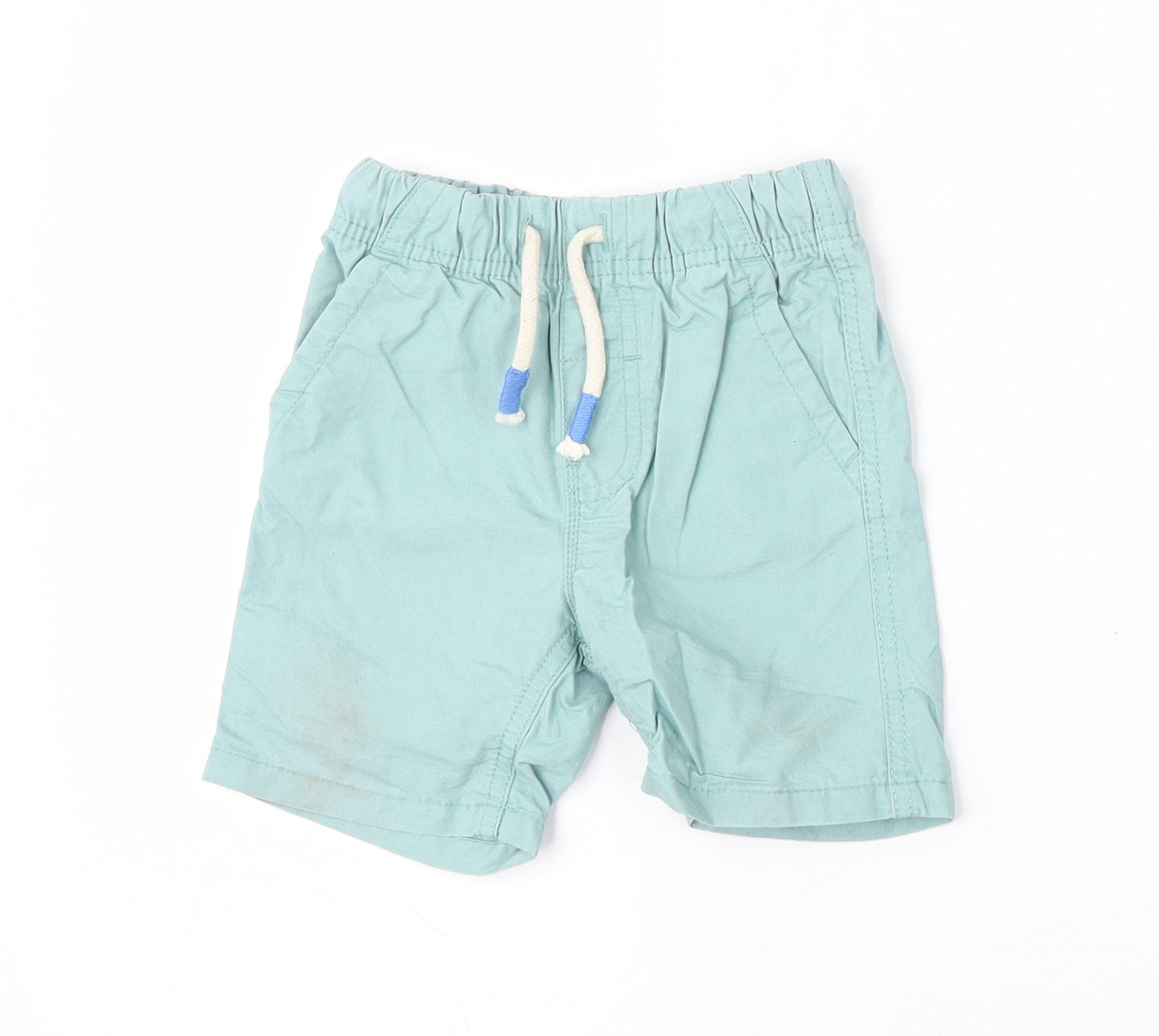 Dunnes Stores Boys Green  Cotton Cropped Trousers Size 12-18 Months  Tie