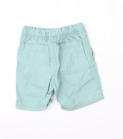 Dunnes Stores Boys Green  Cotton Cropped Trousers Size 12-18 Months  Tie