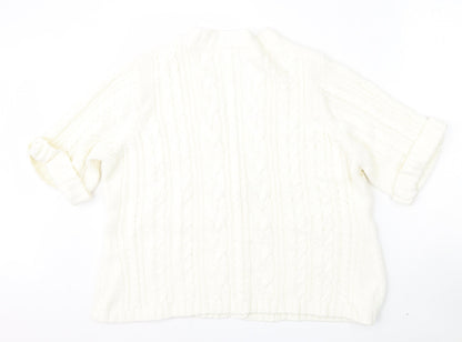 Womens UK Size 20 Being Casual Beige Cardigan Jumper
