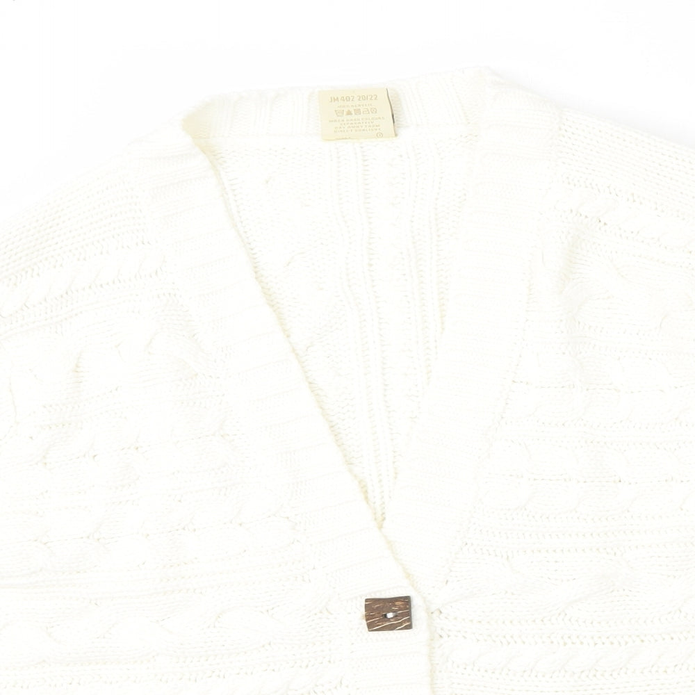 Womens UK Size 20 Being Casual Beige Cardigan Jumper