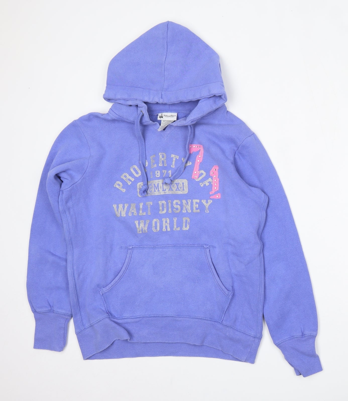 Womens UK Size S Disney Blue Pullover Hoodie