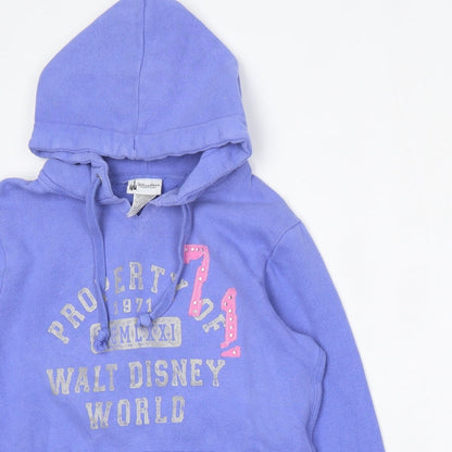 Womens UK Size S Disney Blue Pullover Hoodie