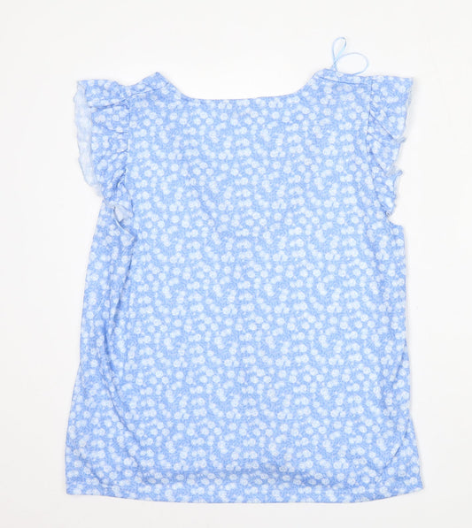 Womens UK Size L Dunnes Stores Blue Basic Blouse
