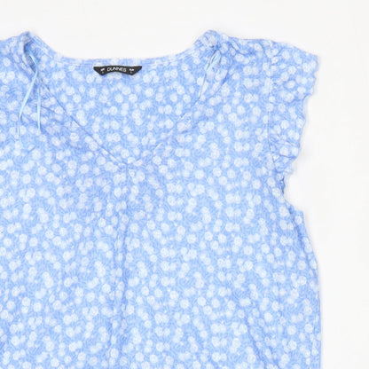 Womens UK Size L Dunnes Stores Blue Basic Blouse
