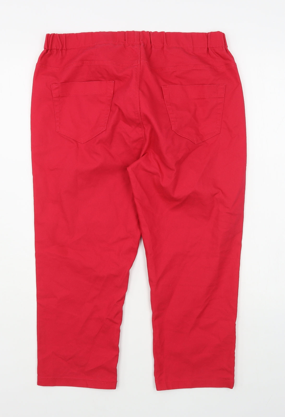 Peacocks Womens Pink  Cotton Jegging Jeans Size 14 L20 in Regular