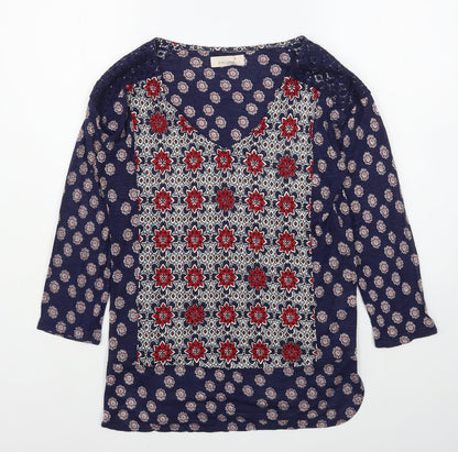 Womens UK Size 10 Marks and Spencer Multicoloured Basic Blouse