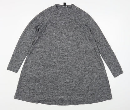 Womens UK Size 10 New Look Grey Pullover Jumper
