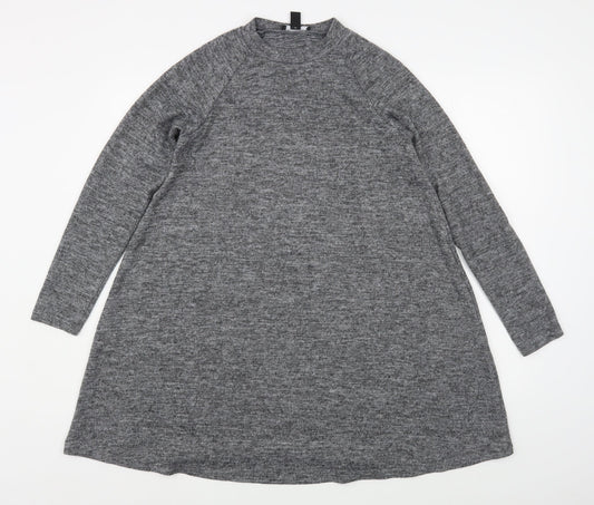 Womens UK Size 10 New Look Grey Pullover Jumper