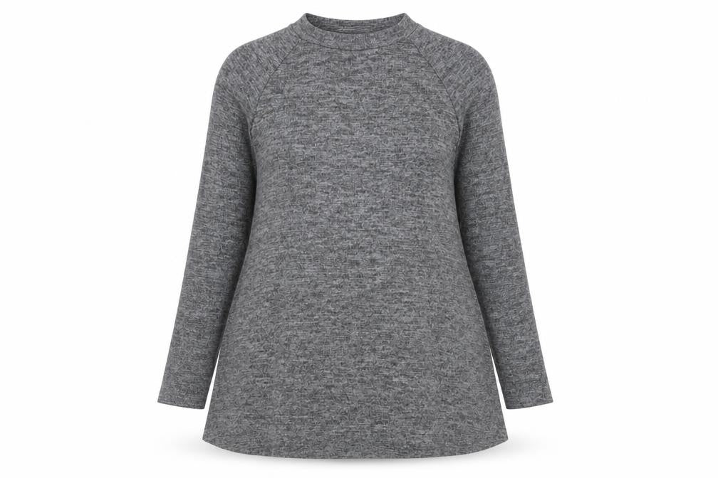 Womens UK Size 10 New Look Grey Pullover Jumper