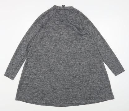 Womens UK Size 10 New Look Grey Pullover Jumper