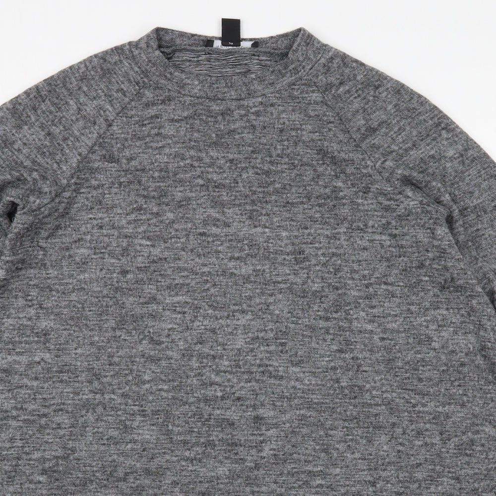 Womens UK Size 10 New Look Grey Pullover Jumper