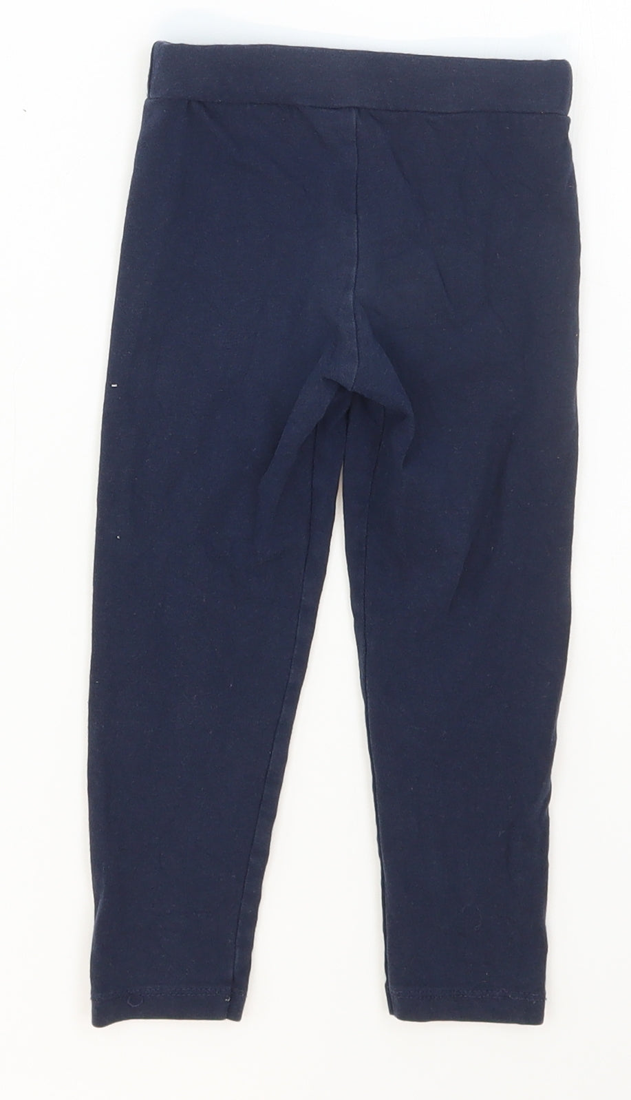 Preworn Girls Blue  Cotton Cargo Trousers Size 3 Years  Regular