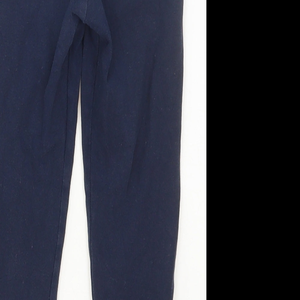 Preworn Girls Blue  Cotton Cargo Trousers Size 3 Years  Regular
