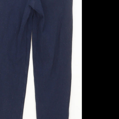 Preworn Girls Blue  Cotton Cargo Trousers Size 3 Years  Regular