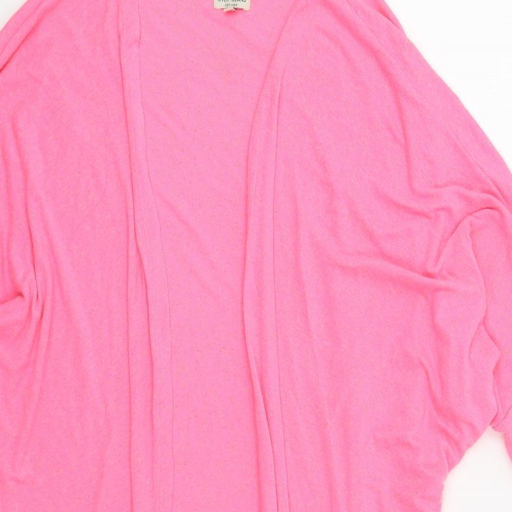 Womens UK Size 6 River Island Pink Cardigan Jumper