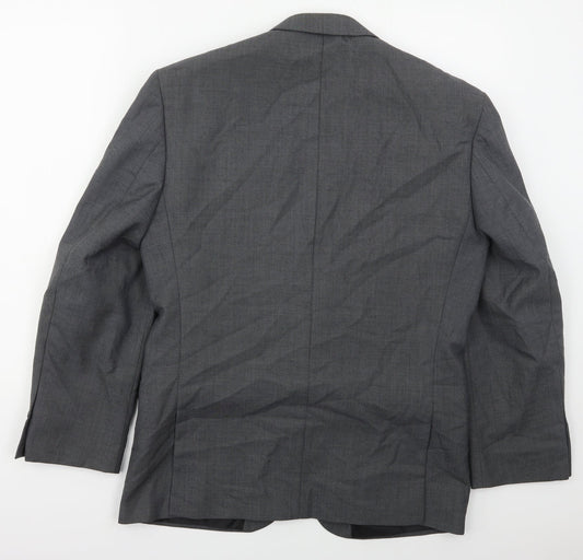 Mens UK Size 38 Burton Regular Grey Suit Jacket