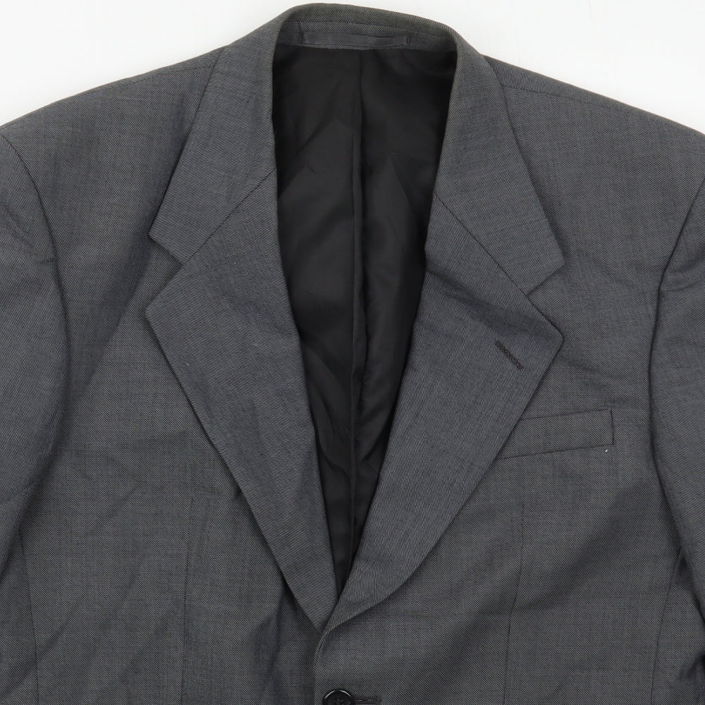Mens UK Size 38 Burton Regular Grey Suit Jacket