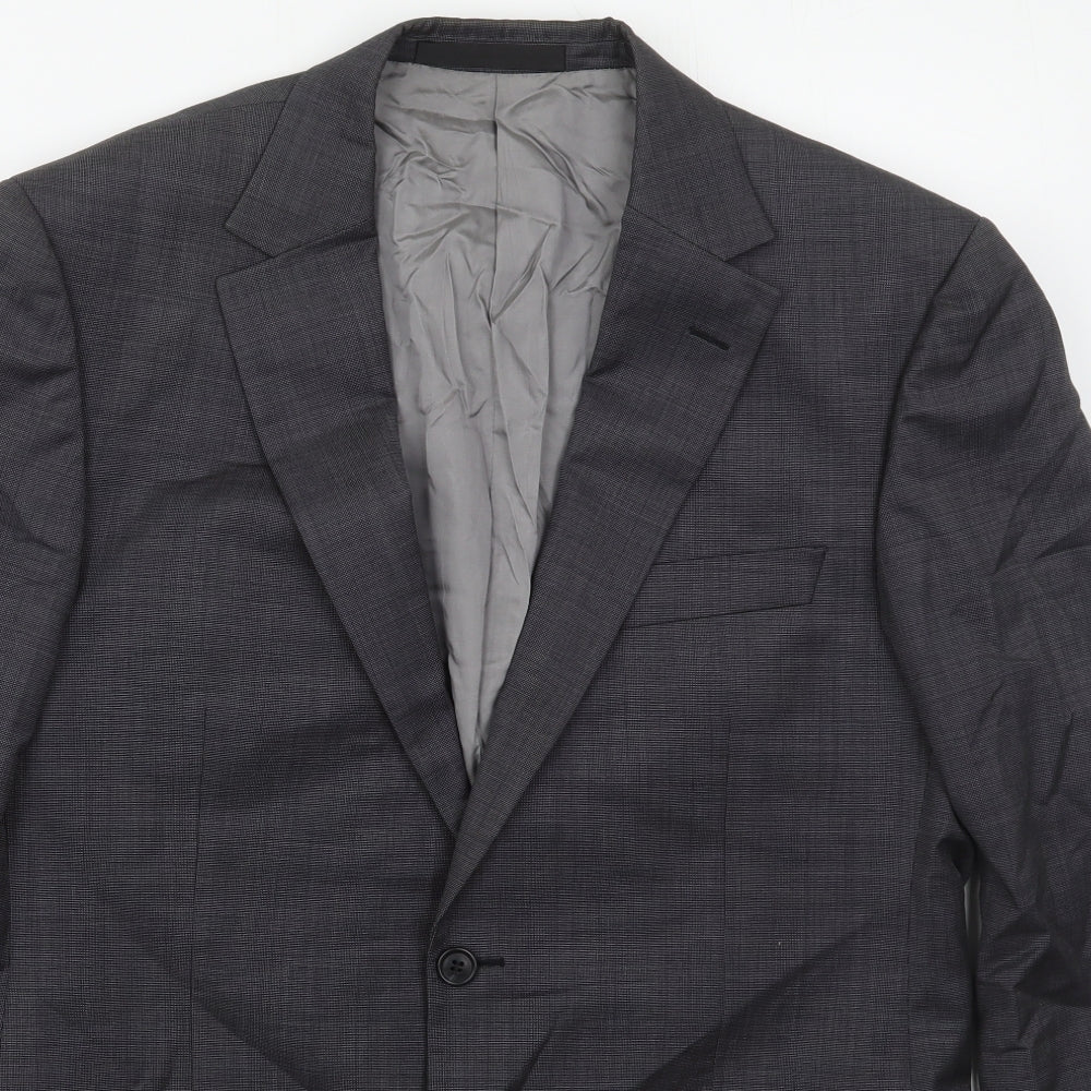 Mens UK Size 40 Marks and Spencer Regular Grey Suit Jacket