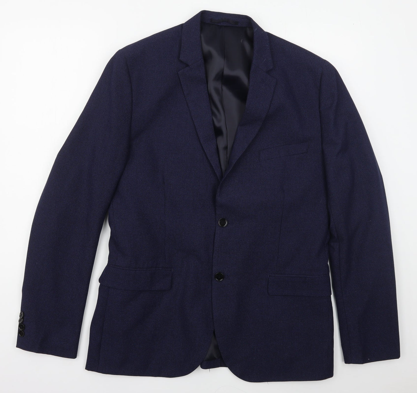 Mens UK Size 44 H&M Regular Blue Suit Jacket