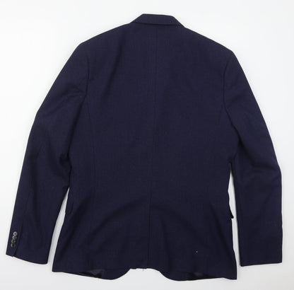 Mens UK Size 44 H&M Regular Blue Suit Jacket