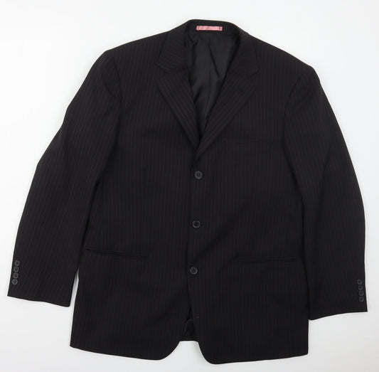 Mens UK Size 42 Taylor & Wright Regular Black Suit Jacket