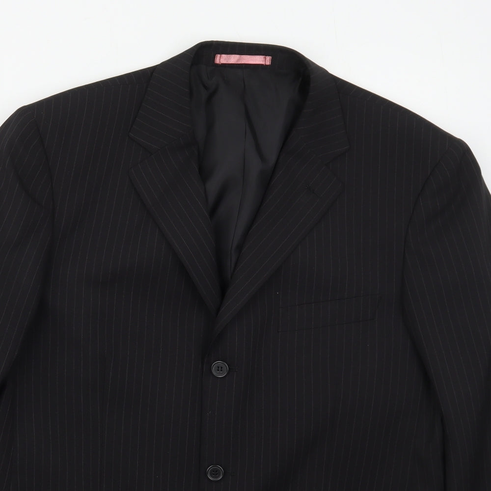 Mens UK Size 42 Taylor & Wright Regular Black Suit Jacket