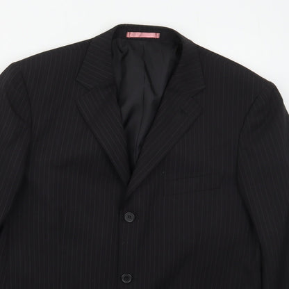 Mens UK Size 42 Taylor & Wright Regular Black Suit Jacket