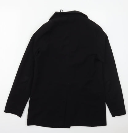 Missguided Womens Black  Polyester Jacket Suit Jacket Size 8