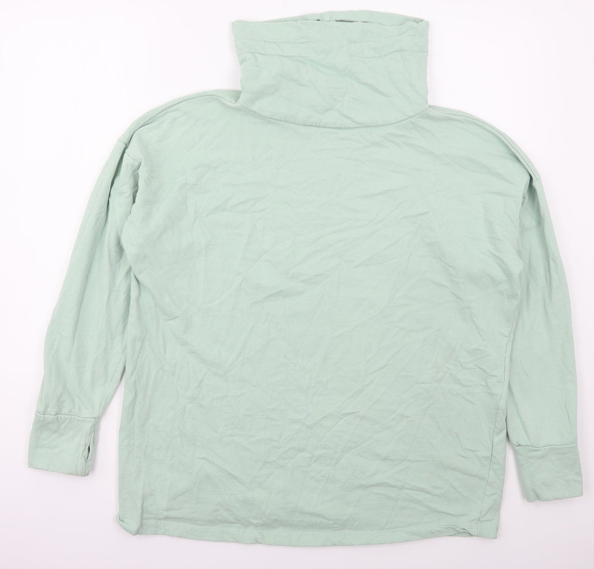 Additional front view of Capsule women’s green cotton pullover sweatshirt, size UK 20, pullover