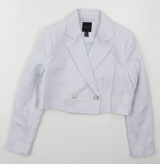 Womens UK Size 10 New Look Blue Jacket