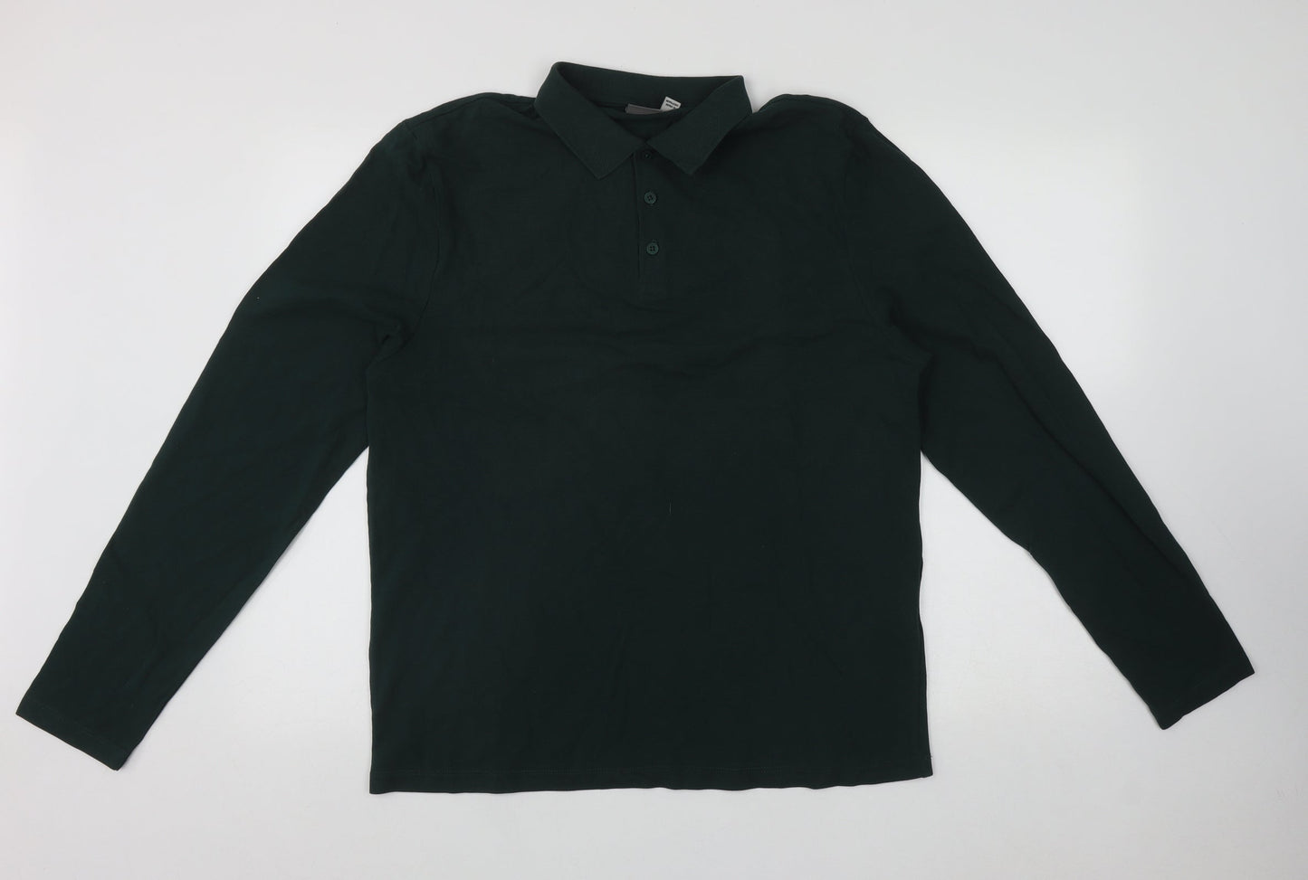 ASOS Mens Green  Cotton  Button-Up Size L Collared Button