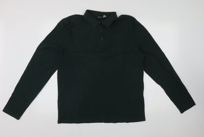ASOS Mens Green  Cotton  Button-Up Size L Collared Button
