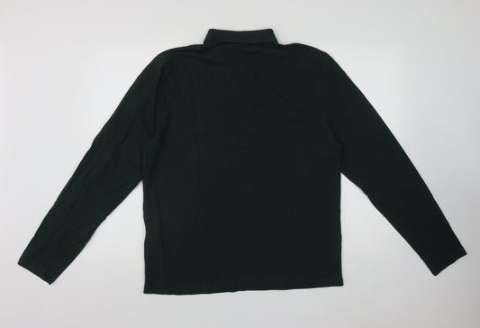 ASOS Mens Green  Cotton  Button-Up Size L Collared Button